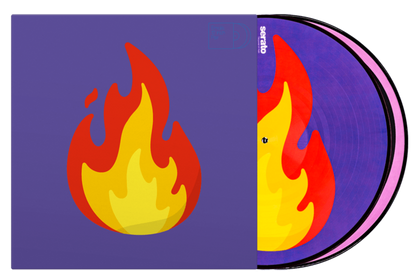 Serato Control Vinyl Flame+Record Emoji (Pair) - PSSL ProSound and Stage Lighting