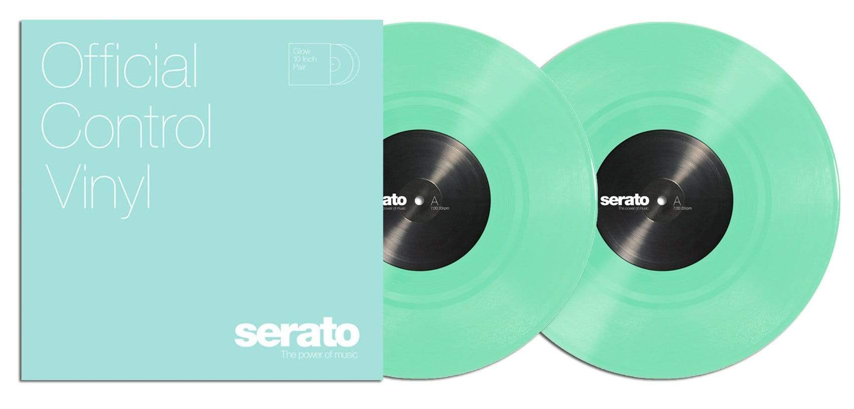 Serato 10-In Control Vinyl Glow in the Dark (Pair) - ProSound and Stage Lighting