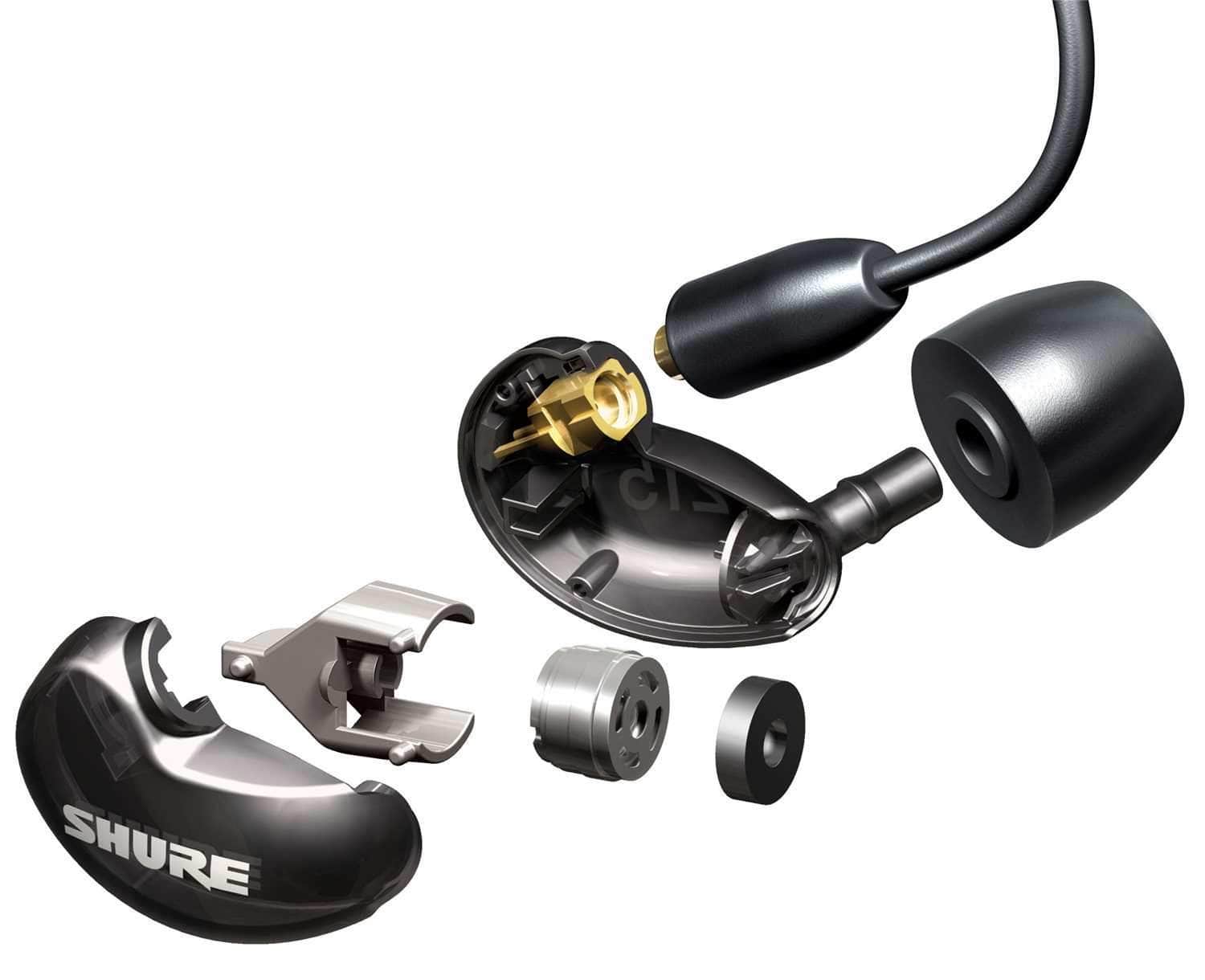 Shure SE Isolating In Ear Earphones Black   PSSL ProSound and