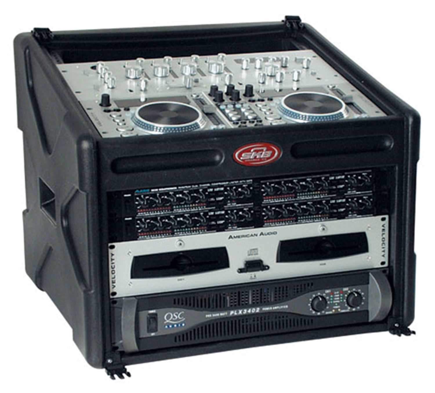 SKB 106 DJ Station 10x6 Rack Case with Cover - PSSL ProSound and Stage Lighting