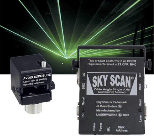 Omnisistem 128 Deg Laser Sky Scan Sys Dmx/Pc/Sound - PSSL ProSound and Stage Lighting