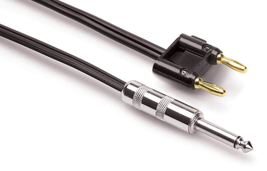 Speaker Cable 3Ft 1/4 TS To MDP Banana 16AWG - PSSL ProSound and Stage Lighting