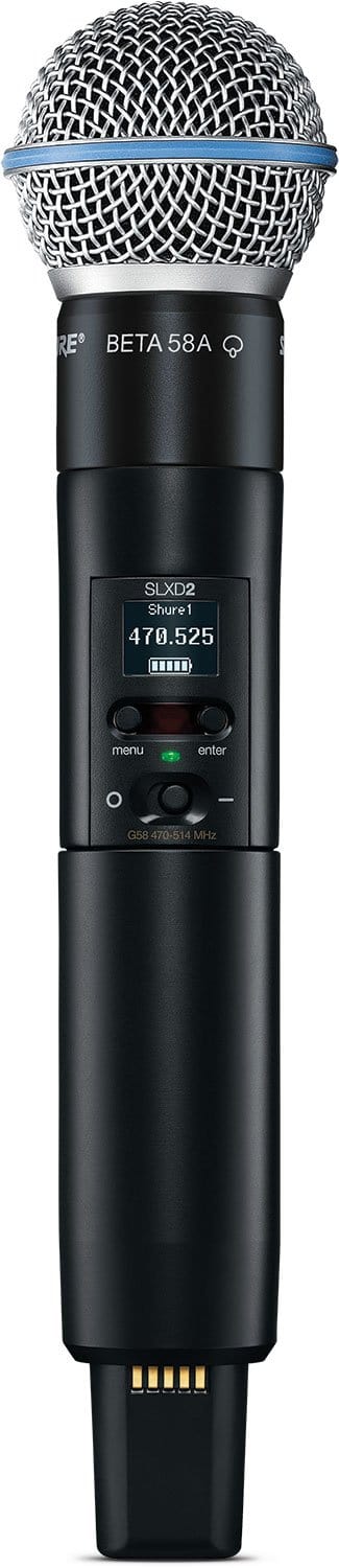 Shure SLXD2/B58 H55 Handheld Transmitter With Beta 58 - PSSL ProSound and Stage Lighting