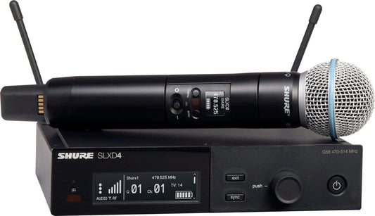 Shure SLXD24/B58 J52 Wireless Vocal System With BETA 58 - PSSL ProSound and Stage Lighting