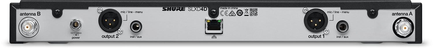 Shure SLXD4D H55 Dual-Channel Digital Wireless Receiver - PSSL ProSound and Stage Lighting