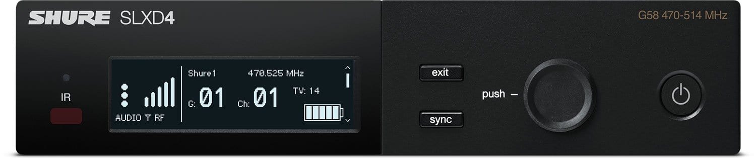 Shure SLXD14-G58 Combo System With SLXD1 & SLXD4 - PSSL ProSound and Stage Lighting