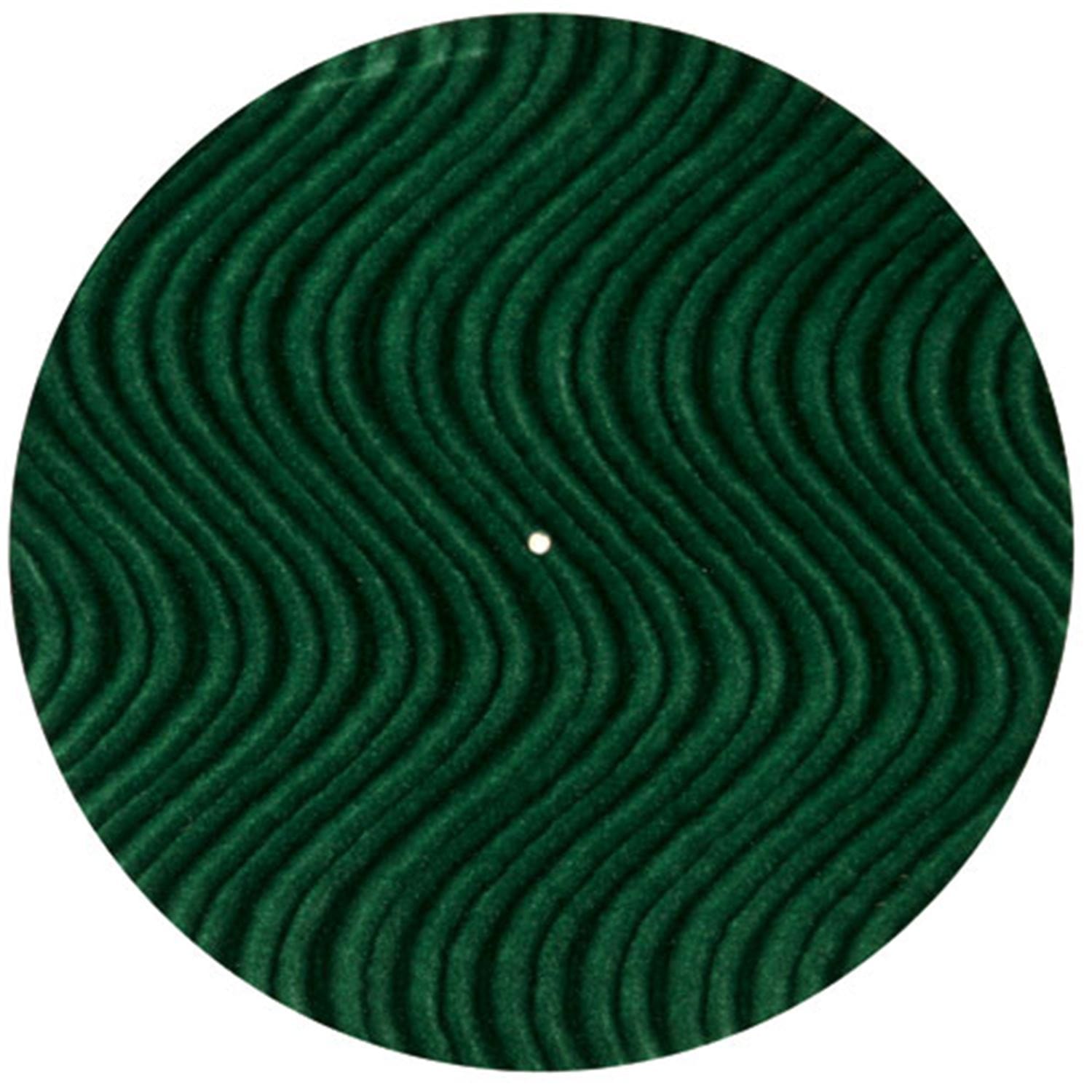 Ultrasound Green Velvet Swirl Slipmat (Pair) - PSSL ProSound and Stage Lighting
