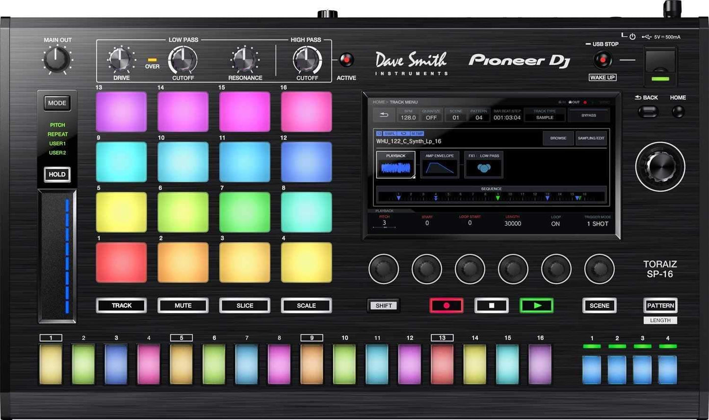Pioneer DJ TORAIZ SP-16 Sampling Workstation - PSSL ProSound and Stage Lighting