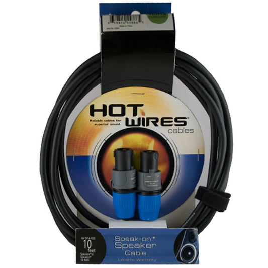 Hot Wires Tour Grade 10 Ft Speaker Cable Speakon To Speakon - PSSL ProSound and Stage Lighting