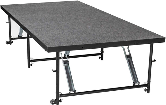 Staging 101 4x8ft Carpeted Stage Panel w Wheels - PSSL ProSound and Stage Lighting