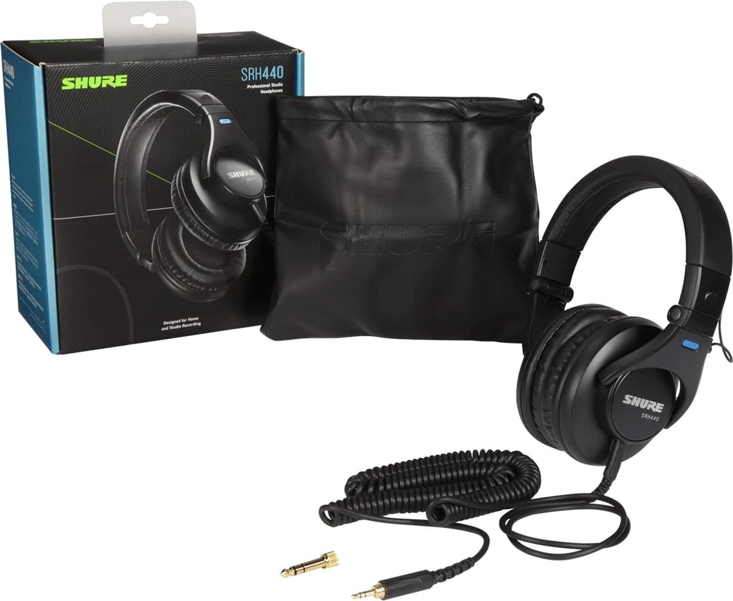 Shure SRH440 Professional Studio Headphones Black - ProSound and Stage Lighting