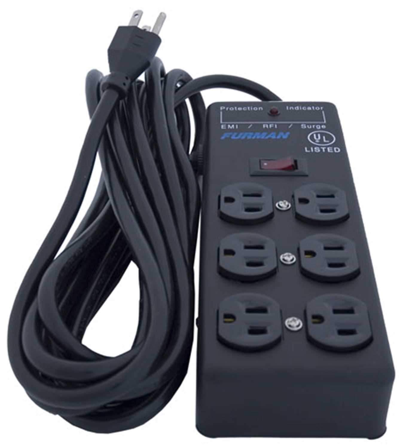 Furman SS6B 6 Outlet Power Block Surge Protector - PSSL ProSound and Stage Lighting