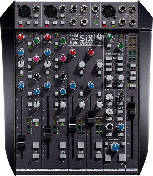 SSL SiX 12 Channel Superanalogue Desktop Mixer - PSSL ProSound and Stage Lighting