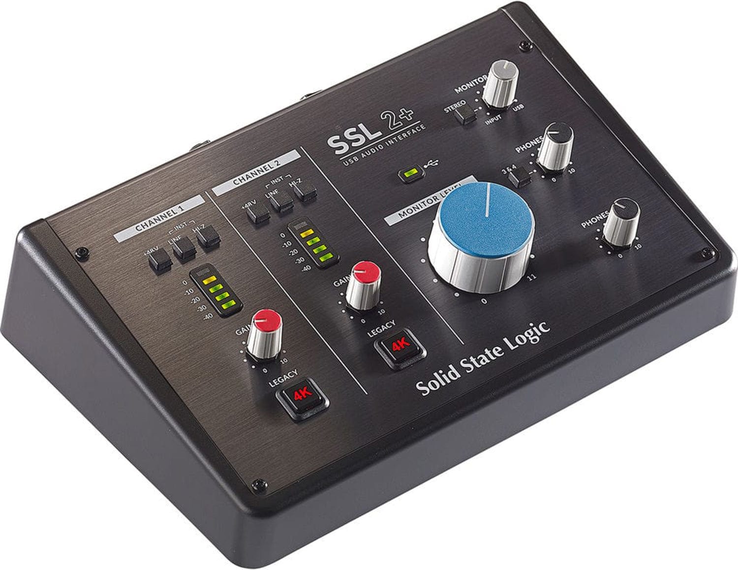 Solid State Logic SSL2+ 2X4 USB-C Audio Interface with 2 Microphone Pre-Amps and Additional I/O - PSSL ProSound and Stage Lighting