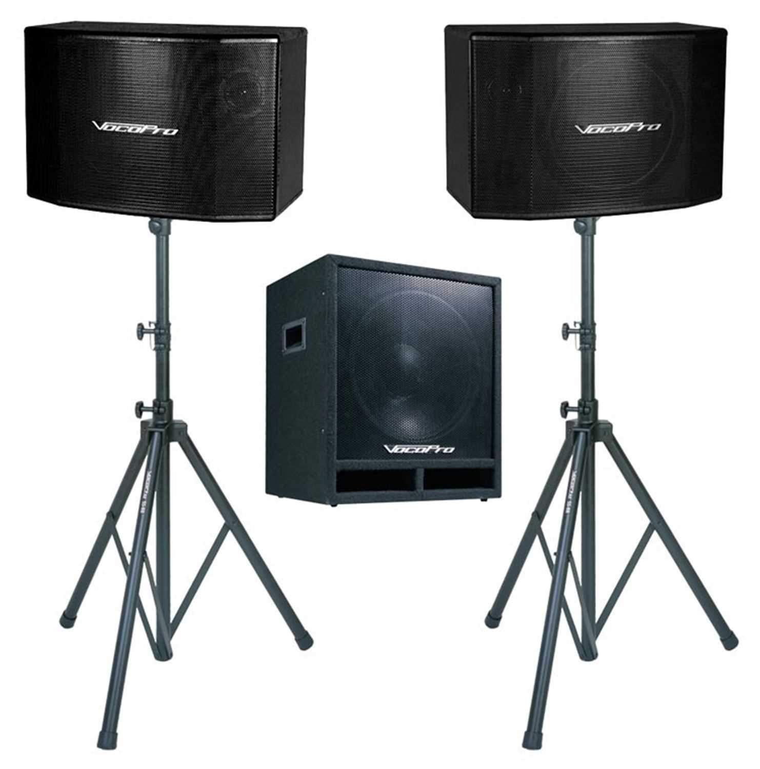 VocoPro SSP-600 Speaker System with 15-inch Sub - 600W - PSSL ProSound and Stage Lighting