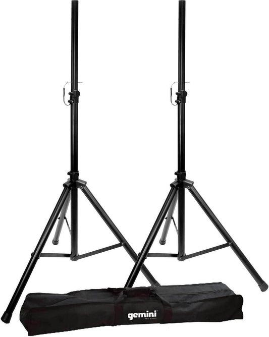 Gemini Pair of Speaker Stands with Carrying Case - PSSL ProSound and Stage Lighting