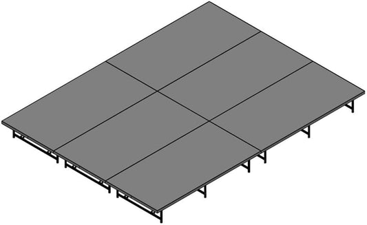 Intellistage Staging101 16"-24" 192 Square Foot Stage Panel - Carpet - PSSL ProSound and Stage Lighting