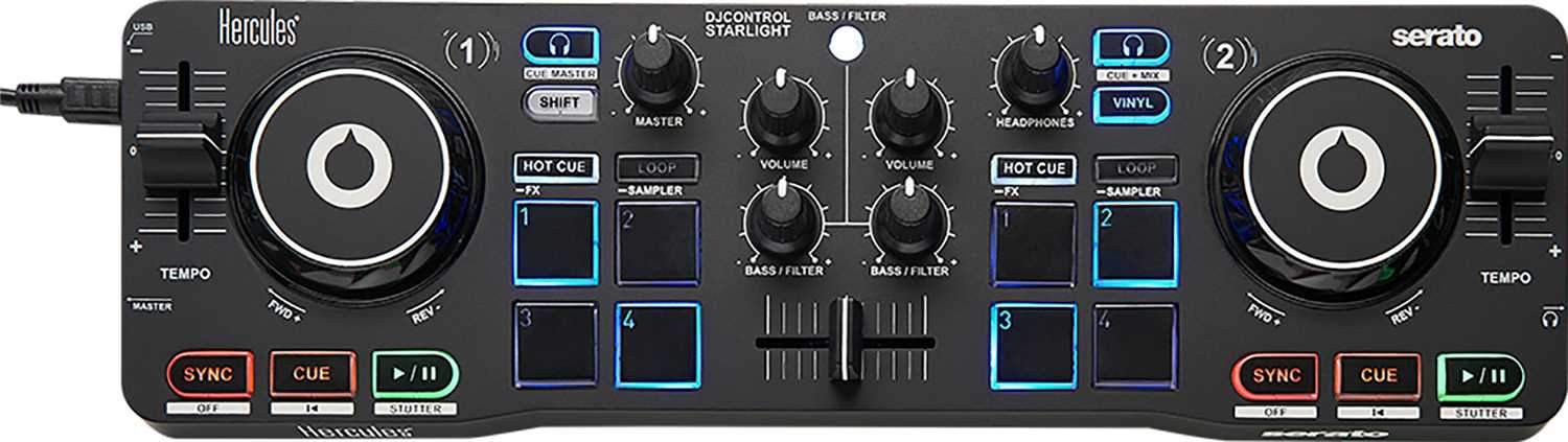 Hercules DJControl Starlight Serato DJ Controller - PSSL ProSound and Stage Lighting