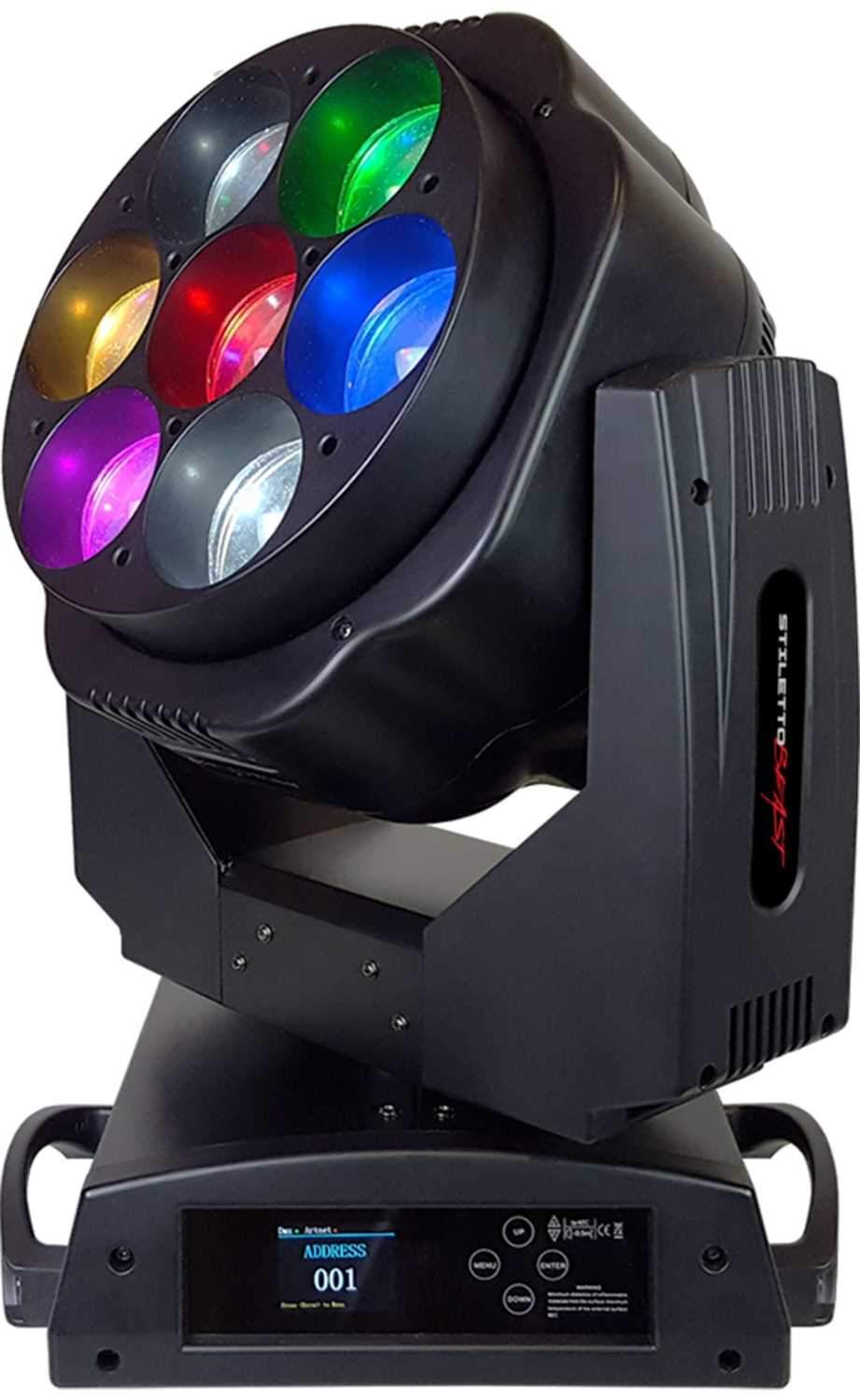 Blizzard Stiletto Beast 7x60-Watt RGBW LED Moving Head Light - PSSL ProSound and Stage Lighting