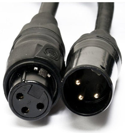 ADJ American DJ IP65 3 Pin DMX XLR Data Cable 1.64Ft (.5M) - PSSL ProSound and Stage Lighting