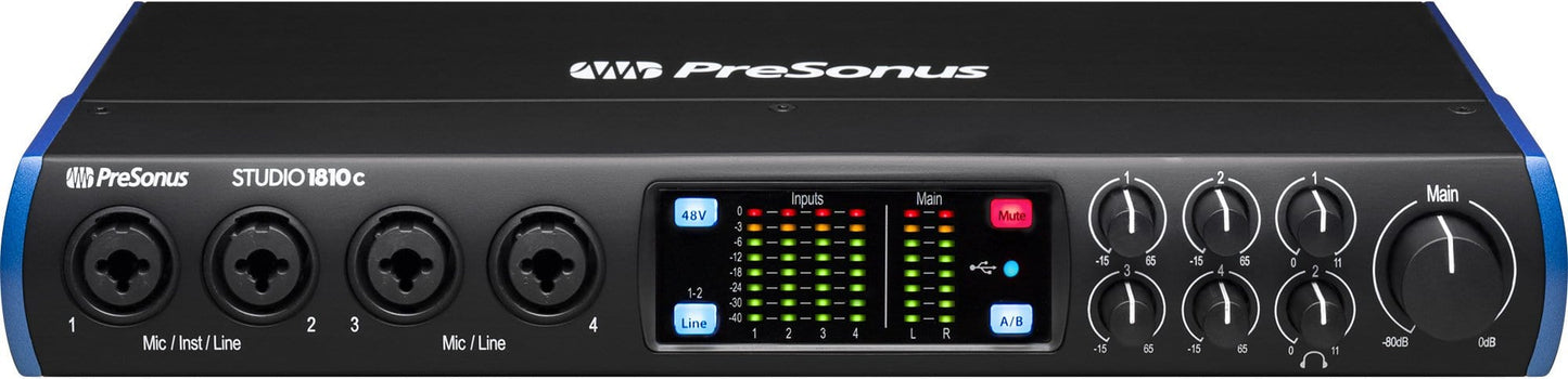 PreSonus Studio 1810C 18x8 USB-C Audio Interface - PSSL ProSound and Stage Lighting