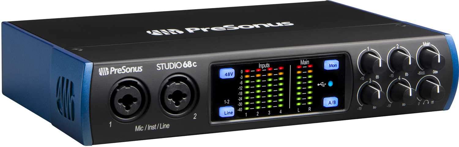 PreSonus Studio 68C 6x6 USB-C Audio Interface - PSSL ProSound and Stage Lighting