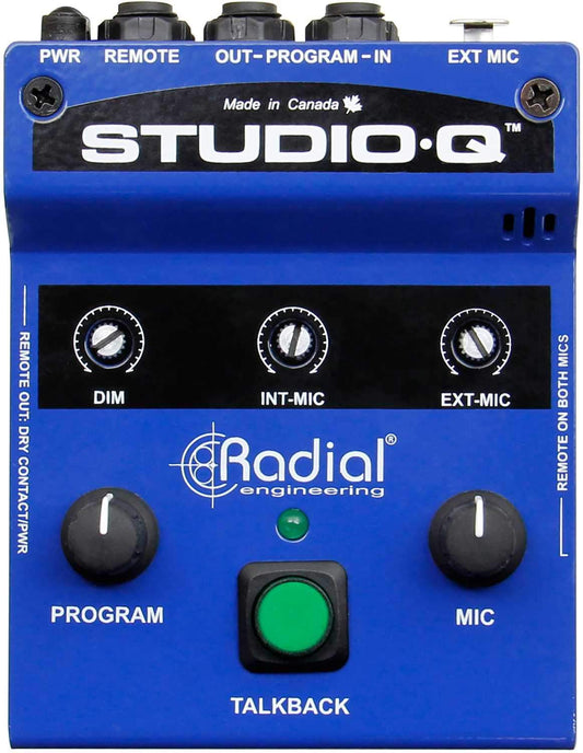 Radial StudioQ Studio Talkback with Built-in Mic - PSSL ProSound and Stage Lighting