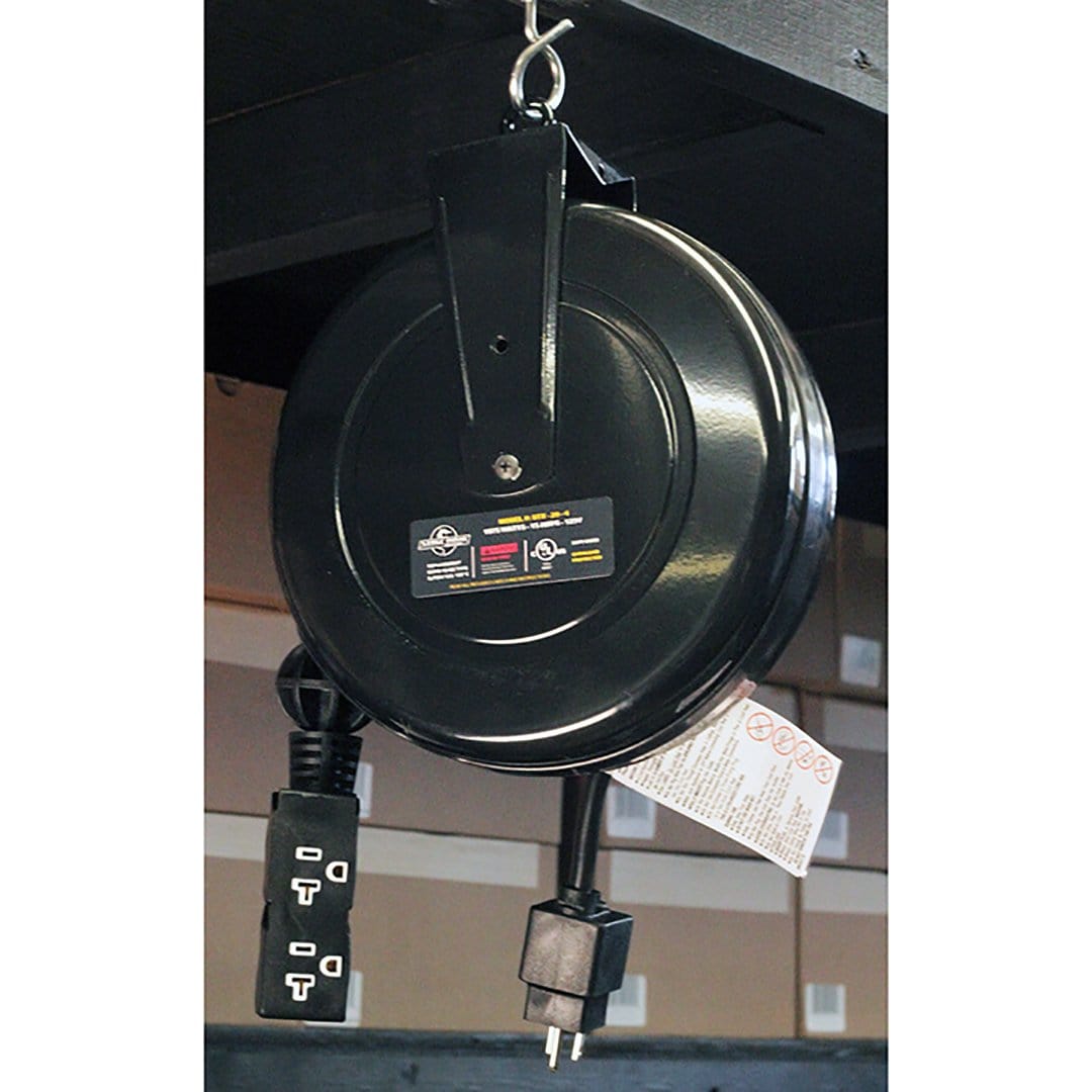 Stage Ninja STX-20-4 20 Foot Retractable 12/3 Power Reel - PSSL ProSound and Stage Lighting