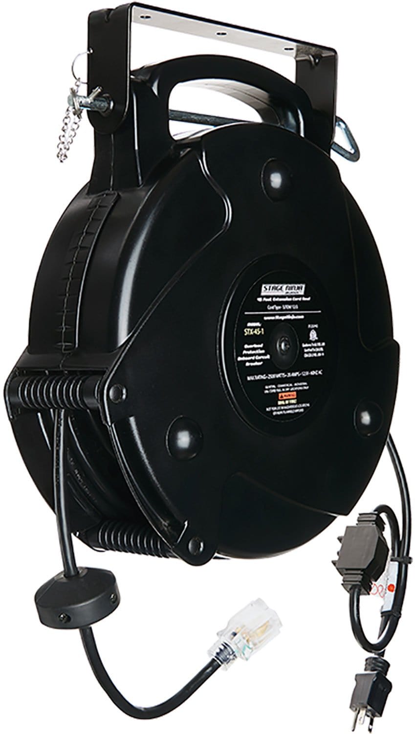 Stage Ninja STX-45-1 45-ft Retract 12/3 Power Reel - PSSL ProSound and Stage Lighting
