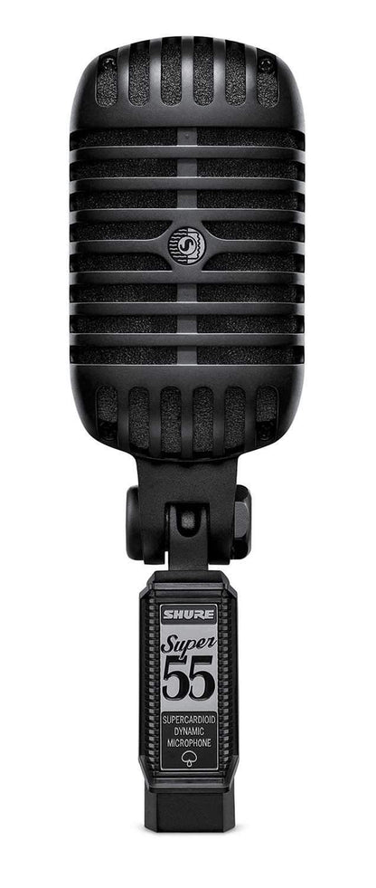 Shure Super 55-BLK Deluxe Vocal Mic Pitch Black - PSSL ProSound and Stage Lighting