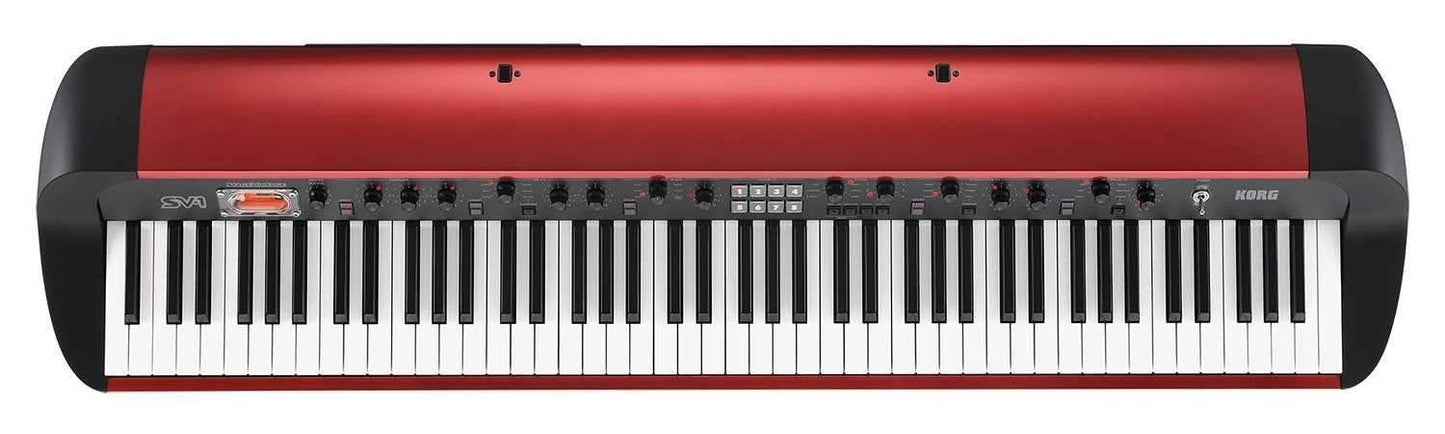Korg SV-1 88-Key Metallic Red Stage Vintage Piano - PSSL ProSound and Stage Lighting