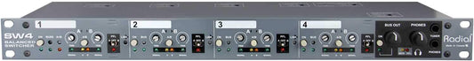 Radial SW4 4 Channel Balanced Stereo AB Input Switcher - PSSL ProSound and Stage Lighting
