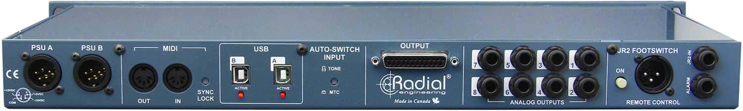 Radial SW8-USB 8-Channel USB Backing Track Auto Switcher - PSSL ProSound and Stage Lighting