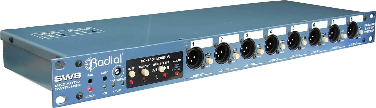 Radial SW8 8 Channel Backing Track Switcher with D-Subs - PSSL ProSound and Stage Lighting