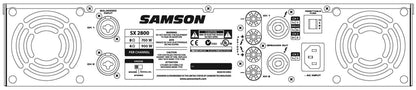 Samson SX2800 Professinal Power Amplifier - PSSL ProSound and Stage Lighting