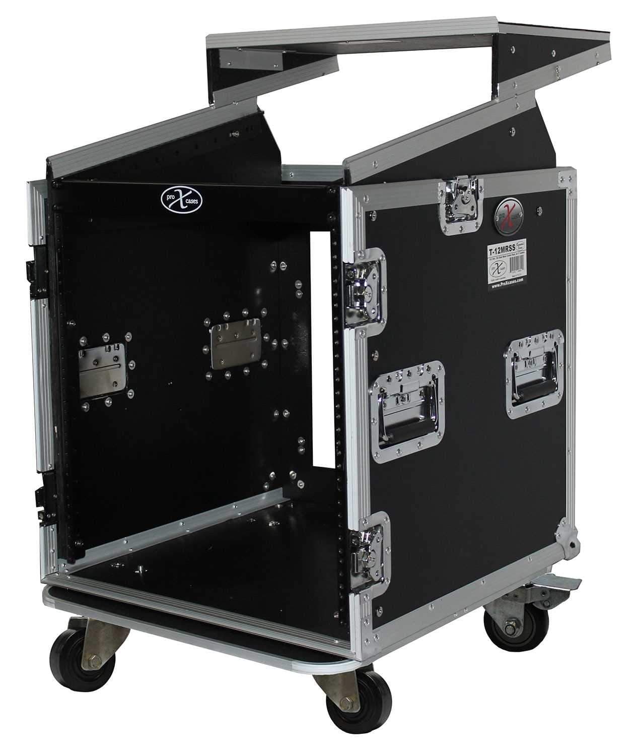 ProX T-12MRLT 12U x 10U DJ Combo Flight Case - PSSL ProSound and Stage Lighting