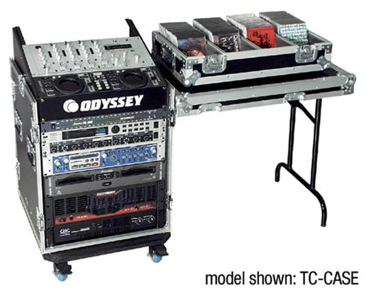 Odyssey Slant Rack with Table 11-Top 16-Bottom Sp - PSSL ProSound and Stage Lighting