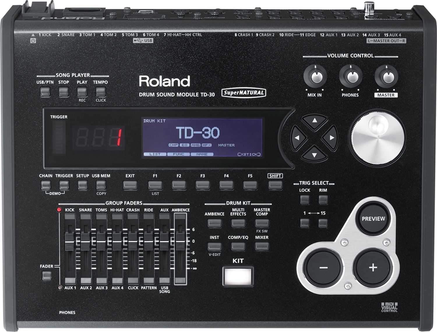 Roland TD-30 superNATURAL Drum Sound Module - PSSL ProSound and Stage Lighting