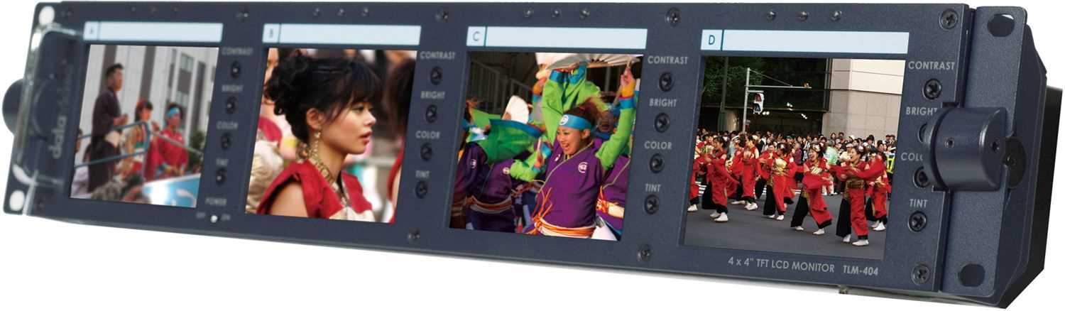 Datavideo TLM404H 4In Quad Lcd Screen Monitor - PSSL ProSound and Stage Lighting