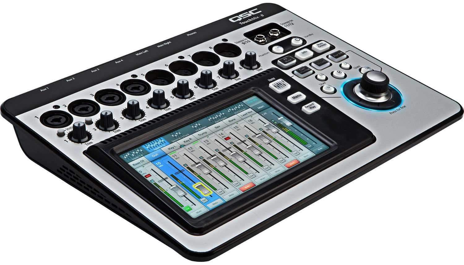 QSC TouchMix 8 Compact Digital 12-Channel Mixer - PSSL ProSound and Stage Lighting