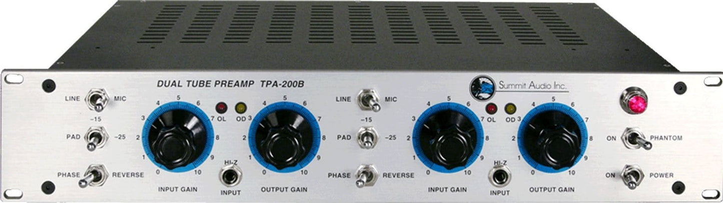 Summit Audio TPA-200B Dual Tube Mic & Line Preamp - PSSL ProSound and Stage Lighting