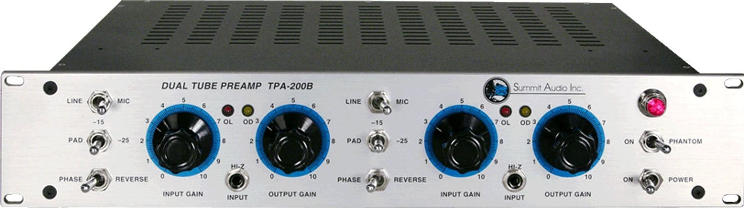 Summit Audio TPA-200B Dual Tube Mic & Line Preamp - PSSL ProSound and Stage Lighting