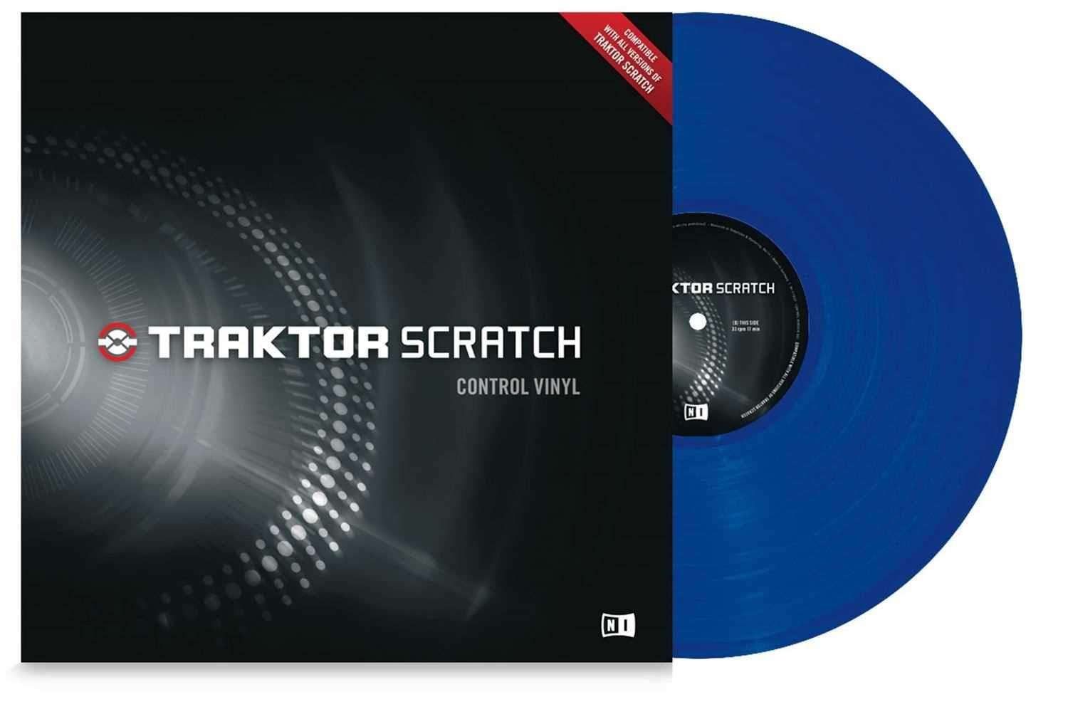 NI Traktor Scratch Vinyl - Blue - PSSL ProSound and Stage Lighting