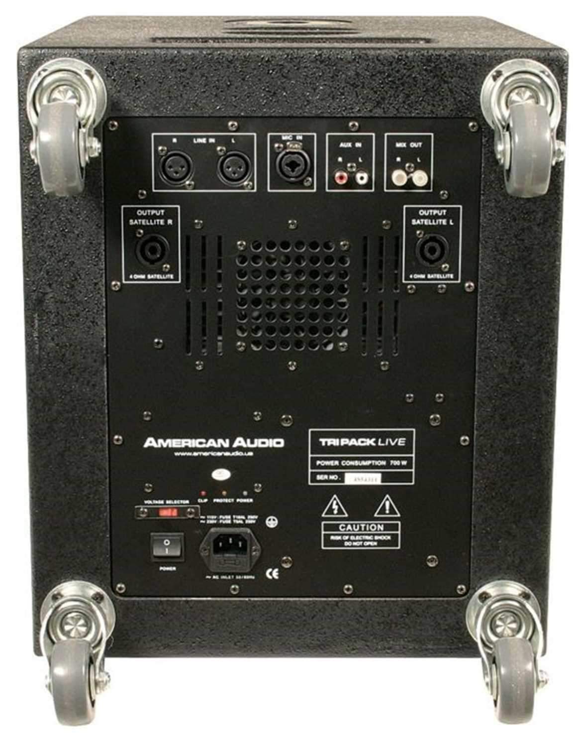 American Audio Tri Pack Live Powered Speakers - PSSL ProSound and Stage Lighting