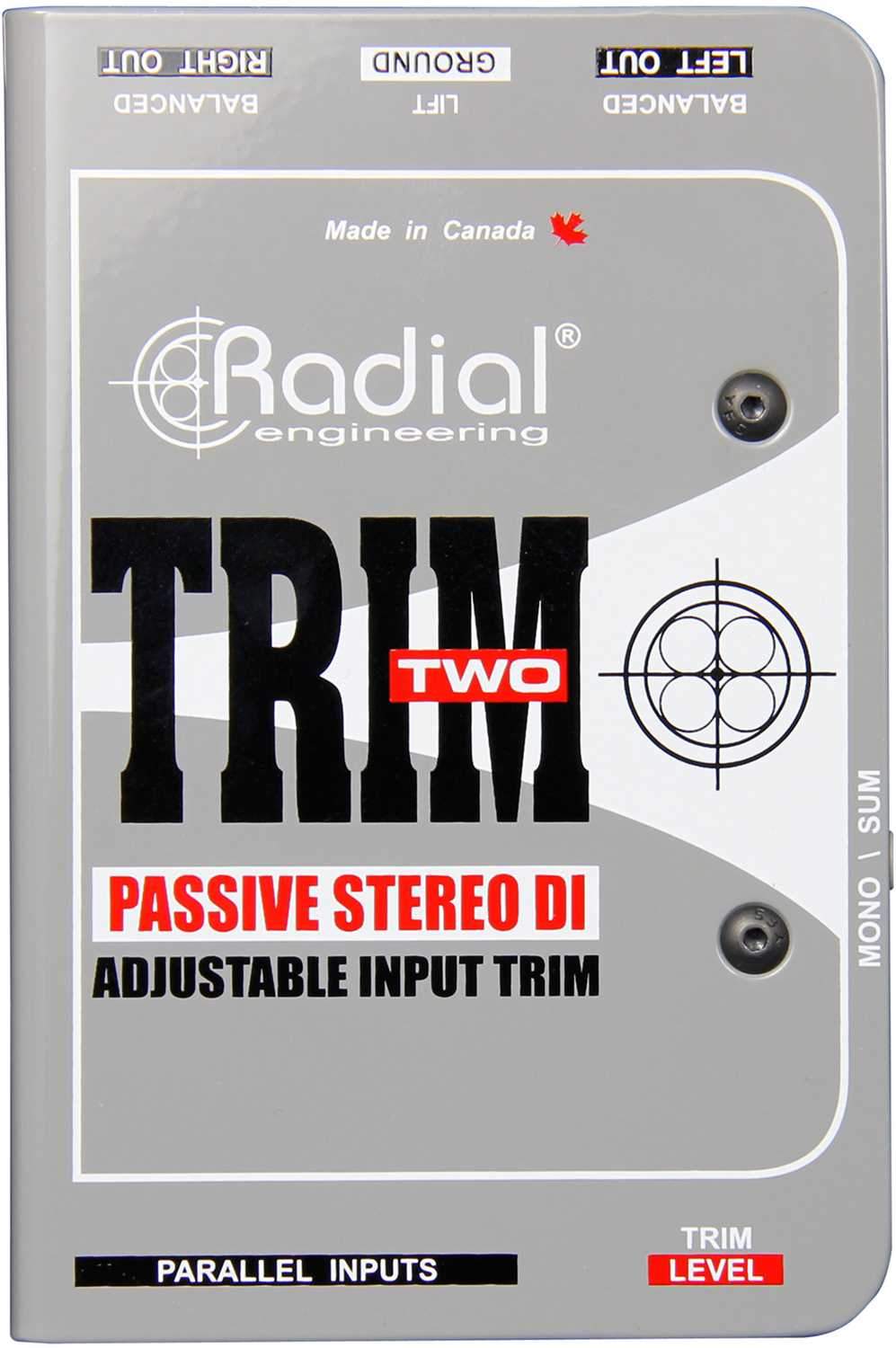 Radial Trim-Two Passive DI for AV with Level Control - PSSL ProSound and Stage Lighting