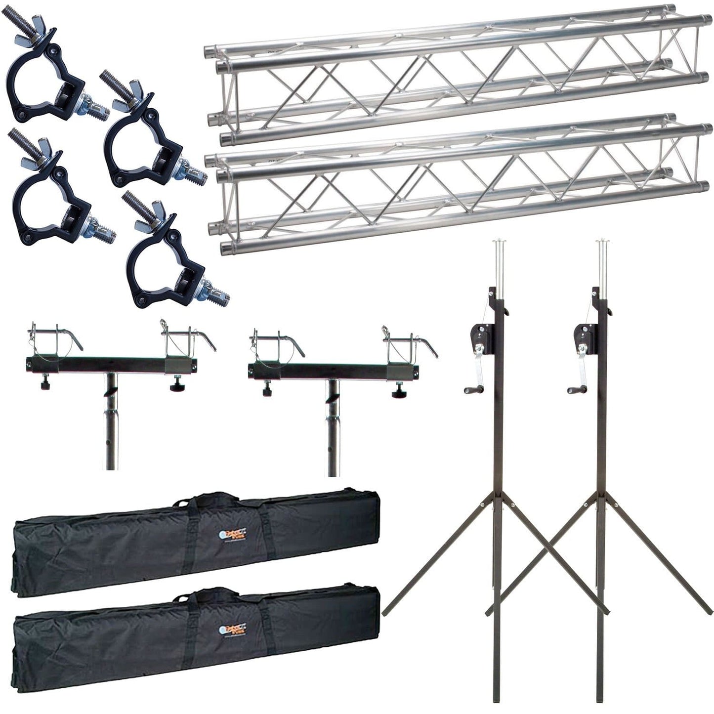 Global Truss ST-90 10 Ft F24 Truss Bridge with Bags & Clamps - PSSL ProSound and Stage Lighting