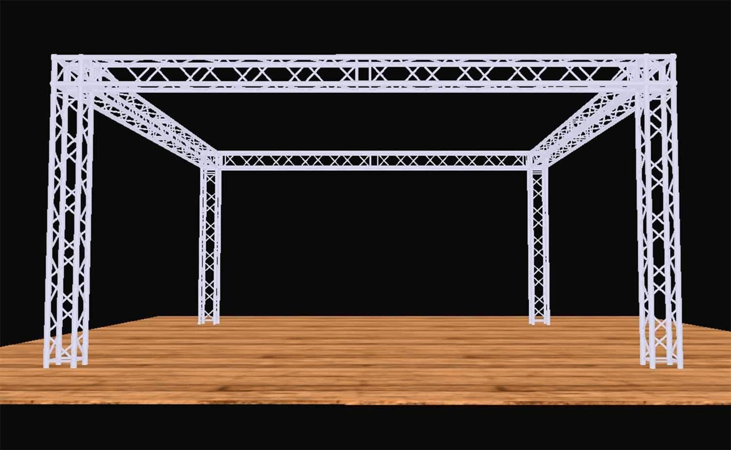 Global Truss 20 Ft x 20 Ft F34 Complete Truss Exhibit Display Booth - PSSL ProSound and Stage Lighting