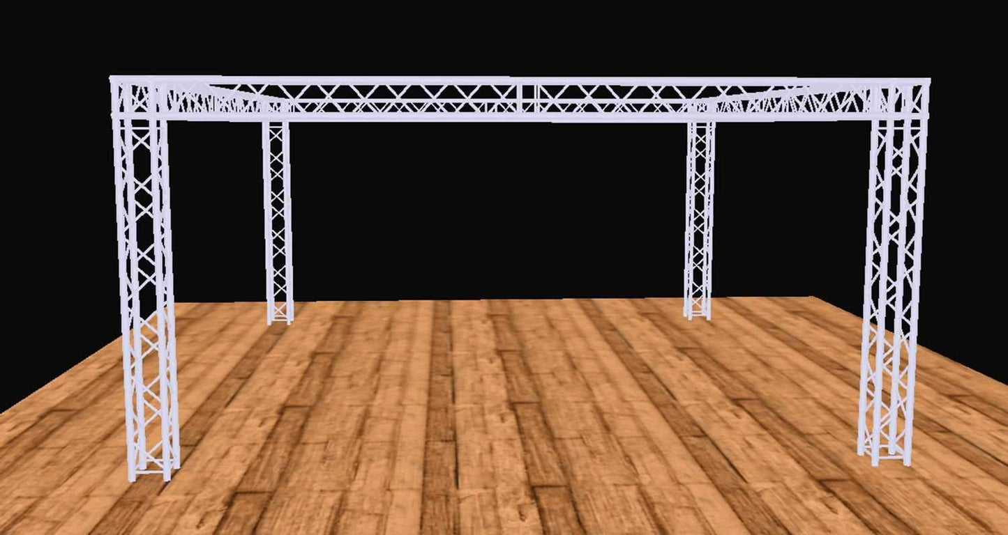 Global Truss 20 Ft x 20 Ft F34 Complete Truss Exhibit Display Booth - PSSL ProSound and Stage Lighting