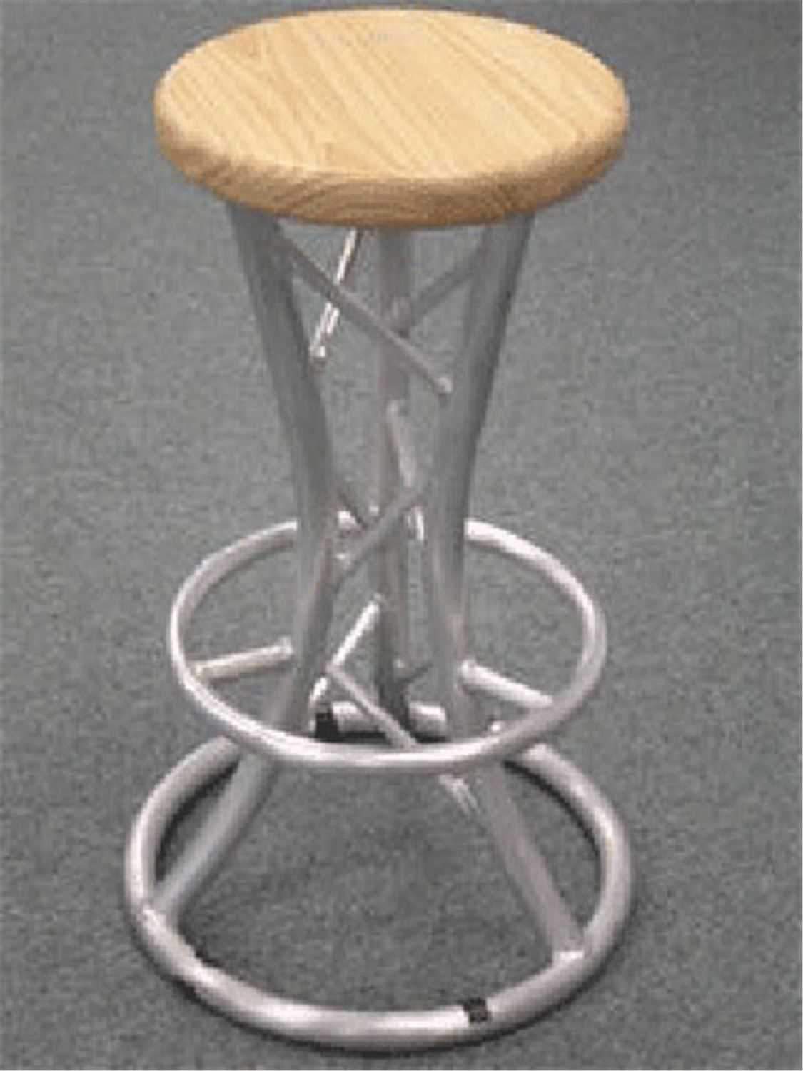 Global Truss Truss Style Bar Stool - Curved Legs - PSSL ProSound and Stage Lighting