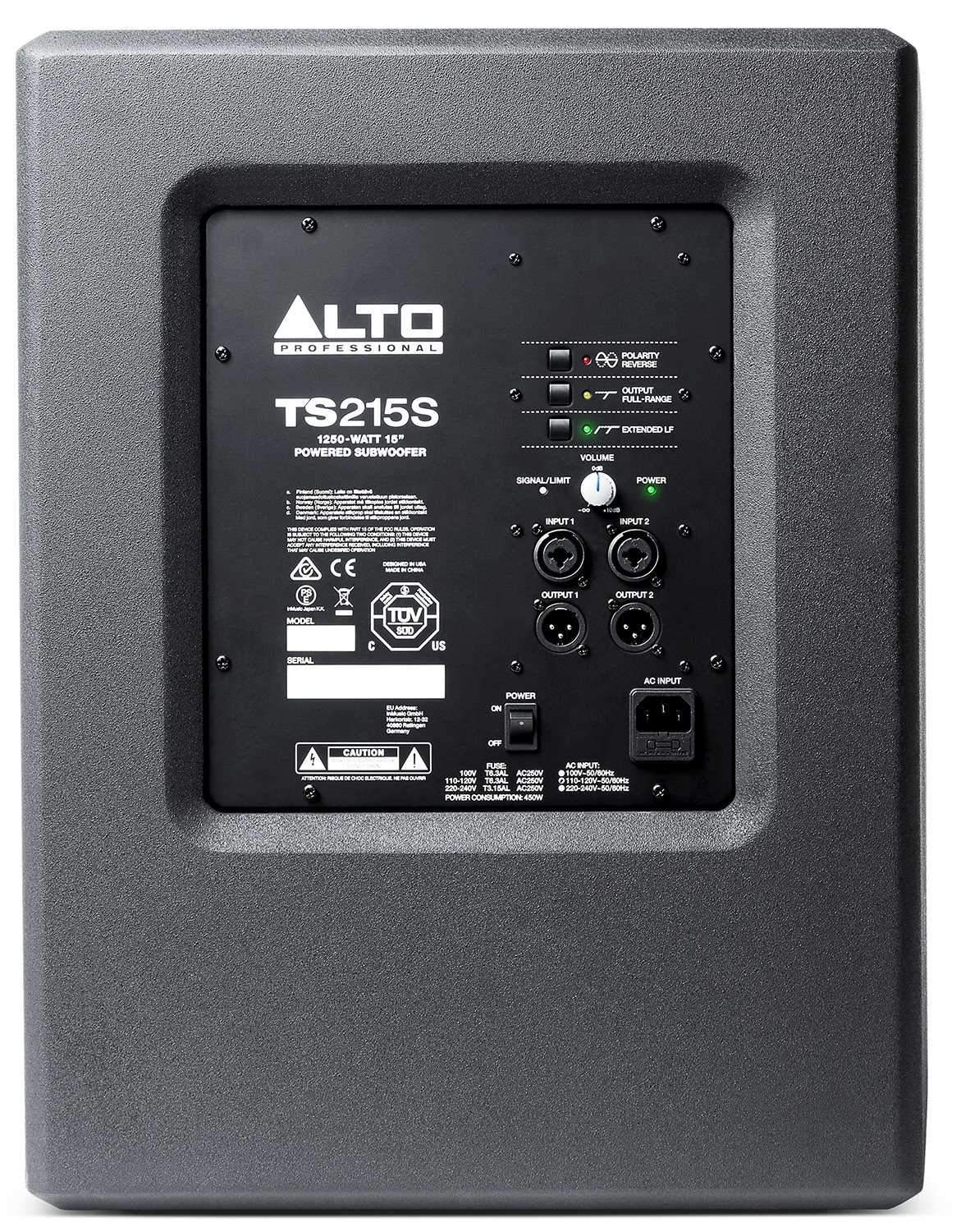Alto Professional TS215S 15-Inch Powered Subwoofer - PSSL ProSound and Stage Lighting